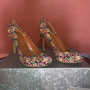 Jessica Simpson floral high heels